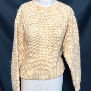 J. Crew Yellow warm large knit sweater